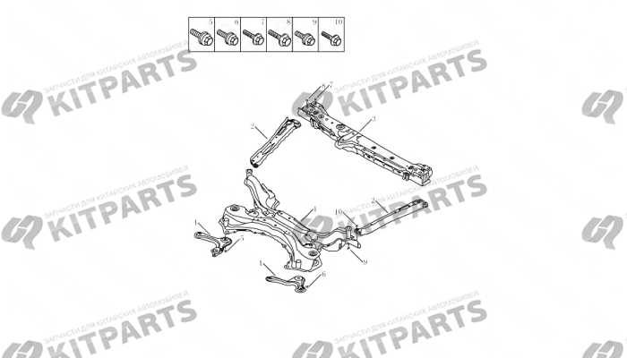 CHASSIS CROSS BEAM Geely Emgrand X7