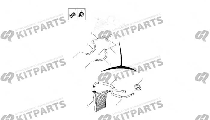 Радиатор отопителя Geely Atlas