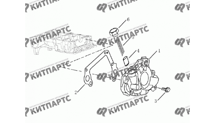 Масляный насос Geely Emgrand (EC7)